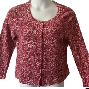 Liz & Co. Sweater Cardigan Women Knit Buttoned Down XL
